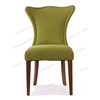 美式实木布艺餐椅靠背餐厅椅子北欧简约现代化妆椅书椅家用软包椅