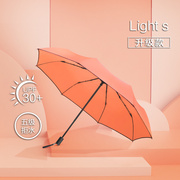 安晴LIGHTS晴雨伞一甩干高密度防风纯色简约两用折叠伞不沾水雨伞