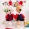 正版圣诞帽款砂糖兔公仔可爱兔子毛绒玩具布娃娃生日礼物儿童玩具