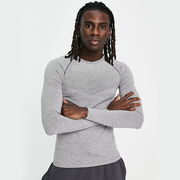 健身上衣男篮球紧身吸汗训练服跑步运动高弹速干压缩打底长袖T恤
