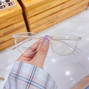超轻tr90透明小框眼镜架，可配近视女韩版潮，文艺清新圆脸眼镜框学生