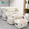 日本进口塑料脏衣篮浴室衣物收纳篮，手提式洗衣篮家用多用途整理筐