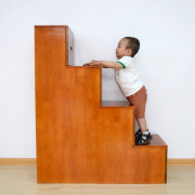 儿童子母床步梯带抽屉梯柜储物实木台阶梯柜可定制简易梯子阶梯凳