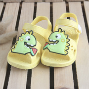露趾卡通儿童凉鞋男女童沙滩鞋1-2-4岁宝宝学步鞋防水防滑塑料鞋