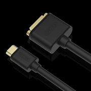 优越者(UNITEK) HDMI公转DVI母转接线数字高清双向转 Y-C250BK