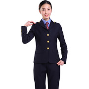 铁路新式路服春秋制服女士，西装套装正装工作服式铁路局专用服装