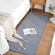 北欧全棉卧室床边毯长条，地毯家用客厅，茶几地垫防滑满铺榻榻米垫子