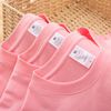 230g重磅纯棉短袖t恤男女基础，款纯色粉色，全棉打底衫情侣装白色tee