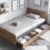 全实木环保儿童储物床1.2米抽屉床现代简约橡木原木家具工厂