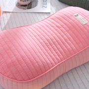 砂洗棉加厚内胆定型荞麦枕头面包款枕芯绗缝多色贴补助眠枕
