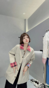 欧洲站2023春秋韩版时尚宽松休闲工装风衣女高级感设计短外套