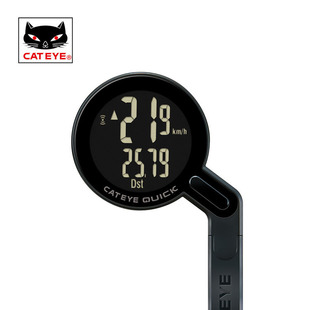 猫眼CATEYE码表CC-RS100W圆屏幕英文无线自行车码表防水装备配件