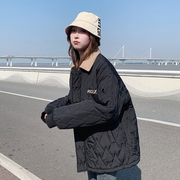 韩系短款羽绒棉衣棉服，女秋冬季外套夹棉小个子薄款棉袄2023年