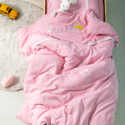 婴儿床上用品套件宝宝小床儿童床围可拆洗七件套全棉定制布料全棉