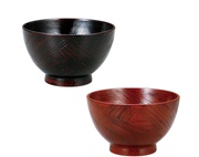 日本进口山中漆器夫妻，汁碗日式木质漆器，小碗汤碗木碗情侣对碗