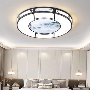 新中式客厅灯2024灯具，现代简约大气，房间卧室灯家用led吸顶灯