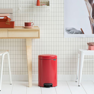 brabantia柏宾士垃圾桶新年红色脚踏式家用分类桶垃圾箱卫生桶红