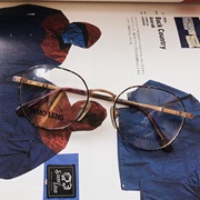 american tradition复古vintage古董平光金属框架眼镜hayj708