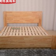 陈实柏木4号平板床全柏木床，实木家具厂实木床高箱床双人床1.8