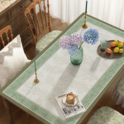 中古法式皮革桌垫欧式氛围感免洗防水防油隔热垫子高级感高档桌布