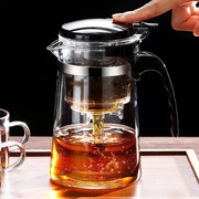 可拆洗内胆飘逸杯玻璃茶壶，加厚耐高温防爆办公家用大容量泡茶壶
