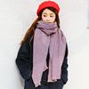 冬季围巾女格子大披肩两用韩版学生日系秋冬软妹长款针织围脖