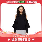香港直邮潮奢 undercover 女士黑色镂空针织衫