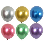 帅安18寸金属乳胶气球金属质感18寸加厚圆形金属气球生日派对气球