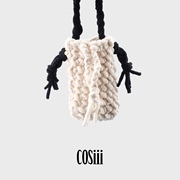 COSiii 原创设计师品牌 编制包手机包斜跨单肩休闲小包多色搭配