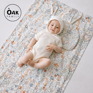 Oak Family新生婴儿凉席夏季苎麻幼儿园午睡席子宝宝凉垫