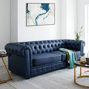 轻奢沙发美式皮艺沙发客厅组合双人三人小户型沙发现代高端家具
