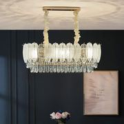 轻奢水晶客厅吊灯创意羽毛餐厅灯2022设计师豪华别墅卧室灯具