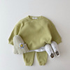 婴童韩国婴儿休闲针织套装，宝宝春秋款男宝宝，运动春季洋气两件套