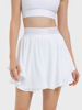 lulu假两件运动短裙女夏季速干遮臀防走光羽毛球网球瑜伽裙裤