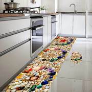 3D地贴厨房地板贴防水防滑耐磨地贴自粘阳台卫生间地板砖地板贴纸