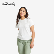Allbirds Allgood  Logo Tee自然棉基础休闲柔软舒适女款T恤短袖