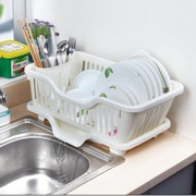 新厨房晾碗置物架塑料加厚滴水碗架收纳滤沥水碗T碟架多功能双层