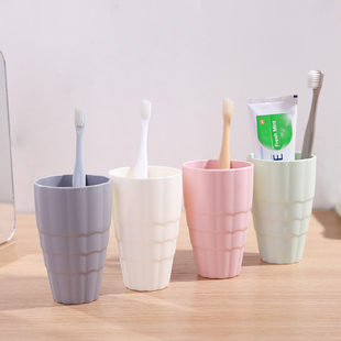 创意漱口杯牙刷杯洗漱杯，塑料杯家用北欧情侣，刷牙杯套装可爱牙缸杯