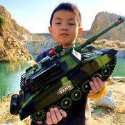 超大遥控坦克可发射亲子对战履带式，模型儿童充电动男孩越野车玩具