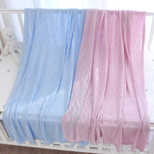 婴儿冰丝毯宝宝竹纤维盖毯夏季透气空调毯柔软毛巾被新生儿小毯子