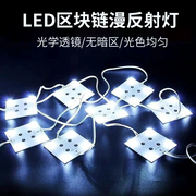 led漫反射灯条区块链灯广告灯箱led灯带条机箱模组光源贴片软灯条