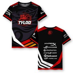 TYLOO战队队服CSGO游戏周边比赛同款夏季男学生短袖T恤半截袖衣服