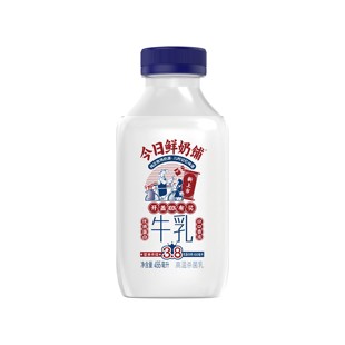 新希望牛奶大瓶3.8克蛋白质今日鲜奶铺牛奶455ml*5瓶