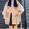 春秋薄款韩版美式小熊少女棒球，服夹克外套，女冬学生初中生高街上衣