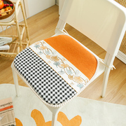 马蹄形餐椅垫海棉坐垫四季通用定制套装美式北欧家用加厚防滑简约