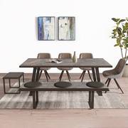 锐驰挪亚家具火星岩，餐桌椅组合北欧橡木实木，餐桌家用小户型吃饭桌
