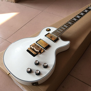 LP CUSTOM 白色双摇电吉他 可按要求定制电吉他
