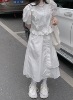 WASEI水冰冰2023裙子仙女超仙森系春夏不规则白色半身裙穿搭