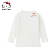 采童庄Hello Kitty童装女童春棉长袖打底衫薄款内搭上衣T恤