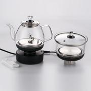 岩板茶桌隐藏式电热水壶茶台隔空烧水自动上水三孔茶炉家用电磁炉